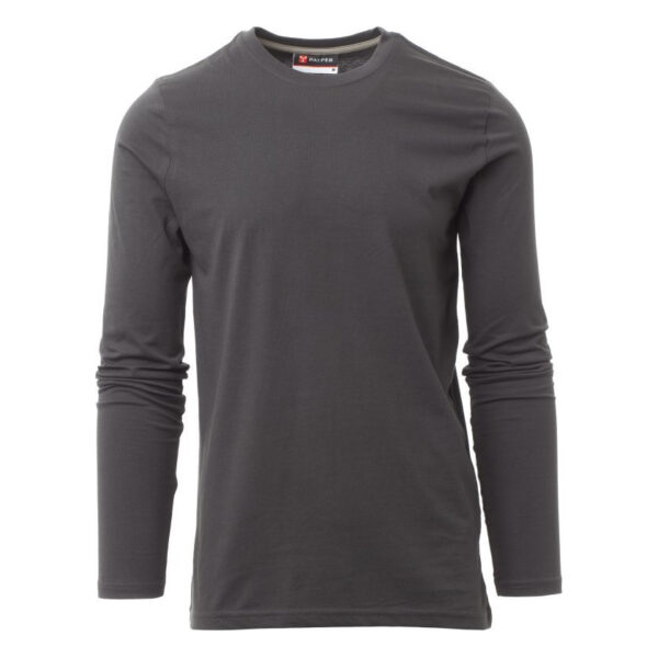 T-shirt de travail manches longues homme Pineta Payper vue de face gris anthracite
