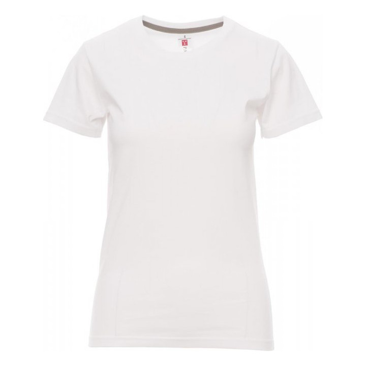 T-shirt Sunset Lady Payper vue de face blanc