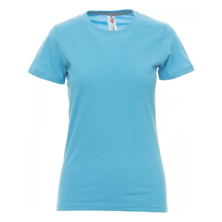 T-shirt Sunset Lady Payper vue de face bleu atol