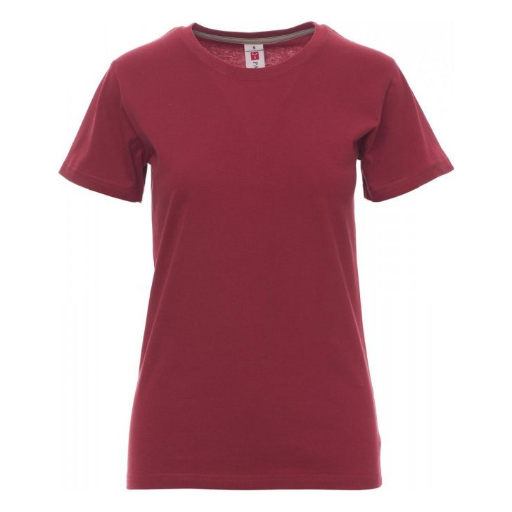 T-shirt Sunset Lady Payper vue de face bordeaux