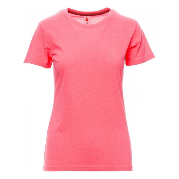 T-shirt Sunset Lady Payper vue de face fuchsia fluo