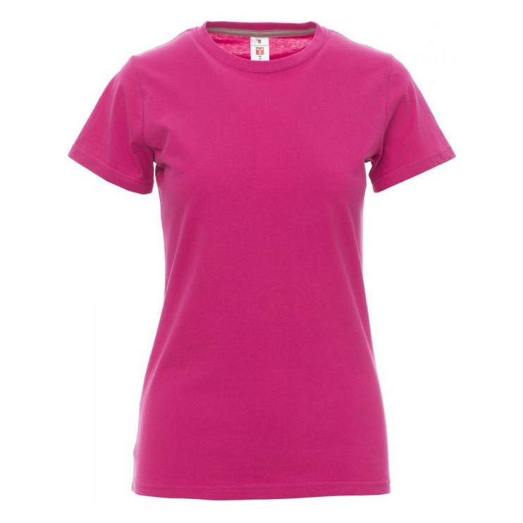 T-shirt Sunset Lady Payper vue de face fuchsia