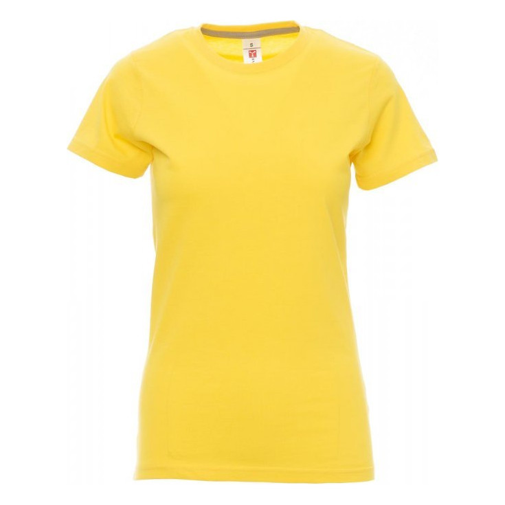 T-shirt Sunset Lady Payper vue de face jaune