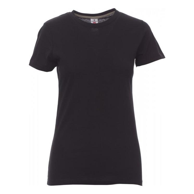 T-shirt Sunset Lady Payper vue de face noir