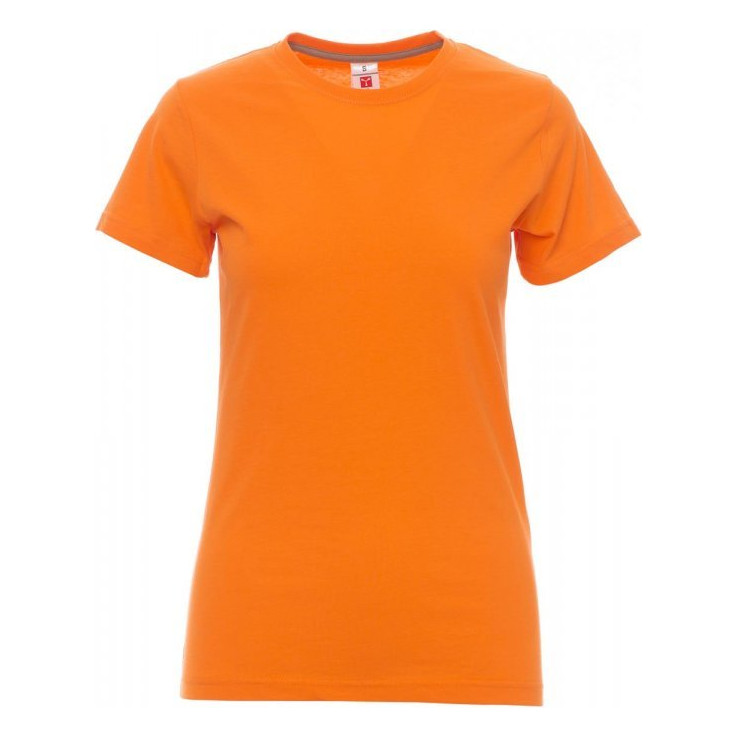 T-shirt Sunset Lady Payper vue de face orange