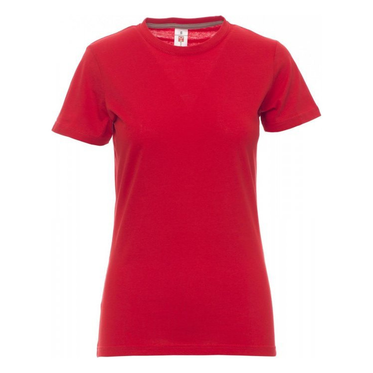 T-shirt Sunset Lady Payper vue de face rouge