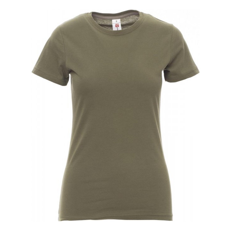 T-shirt Sunset Lady Payper vue de face vert militaire