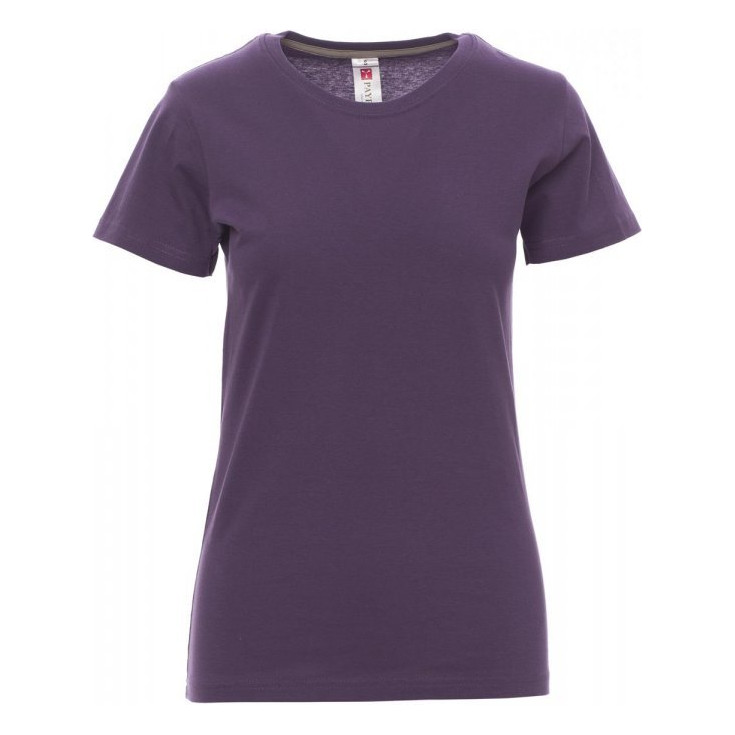 T-shirt Sunset Lady Payper vue de face violet indigo