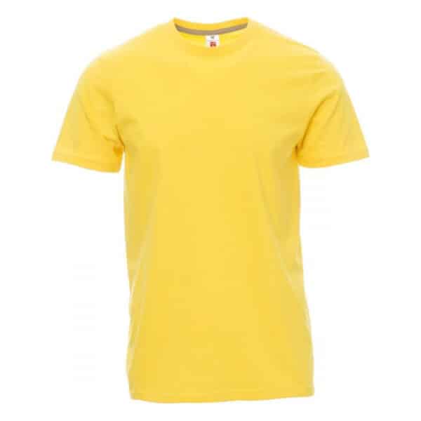 T-shirt Sunset Payper vue de face jaune